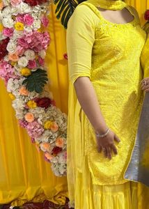 Yellow Embroidered Salwar Kameez