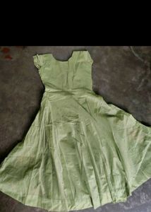 Embroidered Green Ethnic Gown