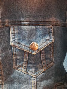 Blue casual denim jacket