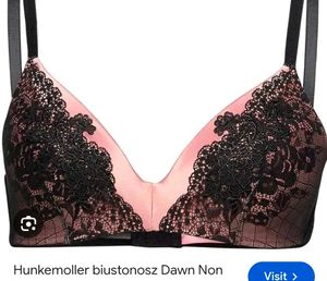 Elegant Pink and Black Lace set