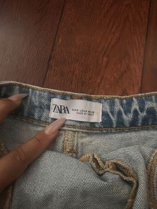 Zara original Denim Strapless Dress