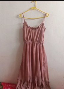 Dusty Rose Classic Date Dress
