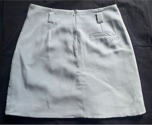 Striped A-Line Mini Skirt
