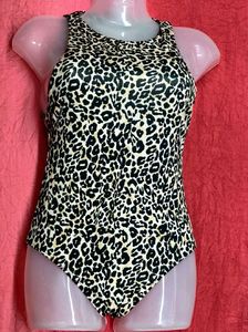 Tiger Print Women's Short Sleeve Bodysuit