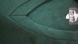 Oswal Green Sleeveless Sweater
