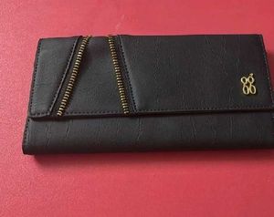 Chic Navy Blue Zipper Wallet