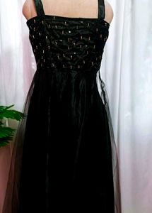Elegant Black Sequined Gown