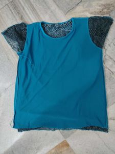 Boho Crochet Lace Overlay Top