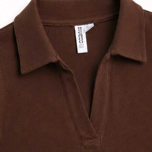 Sleeveless Cropped Polo Top