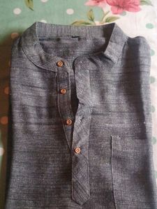 Men's Grey Kurta