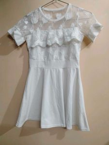 Elegant White Lace Dress