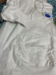 White Graphic Hoodie
