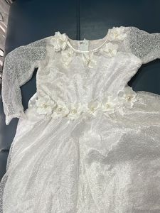 Stunning White frock with flowers