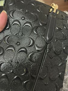Chic Black Embossed Handbag