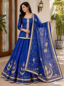 Stunning Royal Blue Lehenga Choli