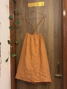 Orange Textured Sundress