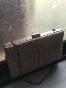 Elegant Clutch Bag Golden Colour Purse Traditional