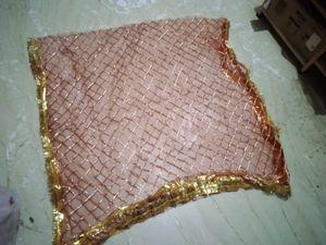 Embellished chunar &amp; 5m saree fabric