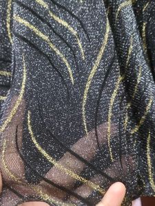 Sparkly Black &amp; Gold Party Dress