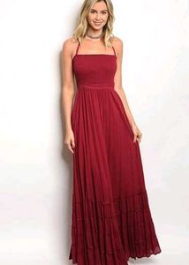 FREE SHIPPING📦Burgundy Maxi Sundress