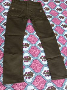 Boys Olive Green Jeans