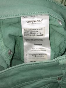 Sea Green Skinny Fit Denim Jeans (Women's)