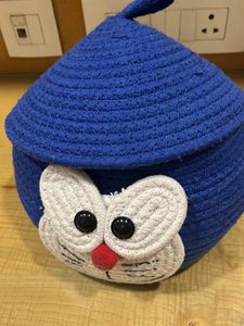 Cute Doraemon Blue Storage Basket