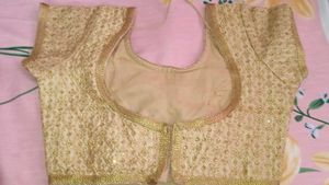 Embroidered Golden Blouse