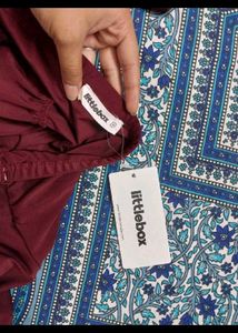 Maroon Ruched Halter top