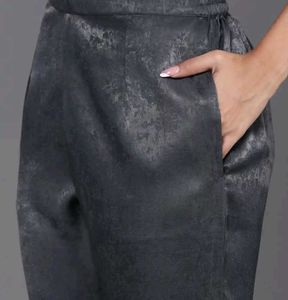 Elegant gray Kurta Set with Dupatta