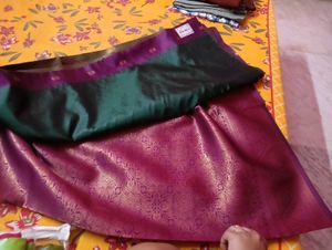 real zari work silk saree