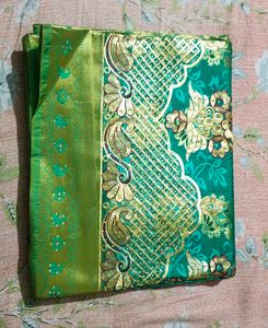 Elegant Green Silk Saree