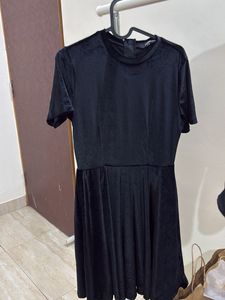 Black Velvet Mini Dress