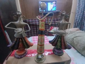 Decorative Tribal Metalallic Dolls (3 Doll)