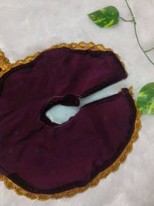 Laduu Gopal  Beautiful Meroon Velvet Dress