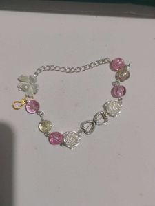 Cute Beaded Bracelet with Charms
