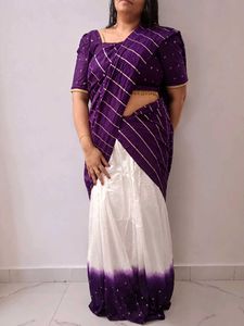 > Fully Stitched Ready-to-Wear Saree (Up to XL) –