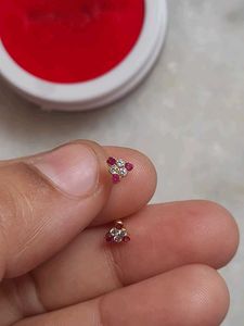 Sparkling Stud Earrings gold 18crt