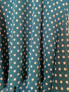 Teal Polka Dot Top