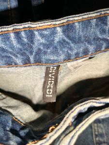 Denim Mini Skirt 32 -34 in