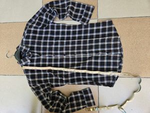 Classic Black Plaid Button-Up Shirt