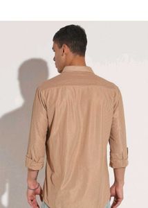 Men's Brown Long Sleeve Shirt