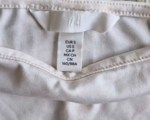 White Boat Neck T-Shirt - H&amp;M