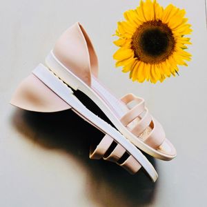 ☔️ Rainy wear - Chic Nude Jelly Sandals