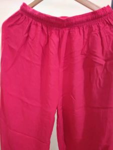 Beautiful Red Top Plazo With Shrug