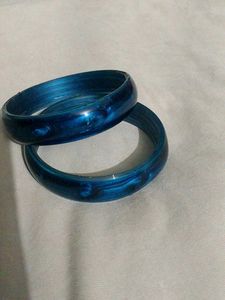 Beautiful Blue Bangles