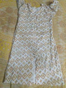 Boho Geometric Print Kurta