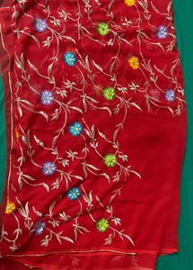 FESTIVE SPECIAL HEAVY RED SAREE
