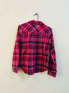 Pink &amp; Blue Plaid Button-Up Shirt