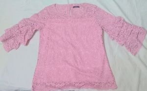 Code Pink Lace Top